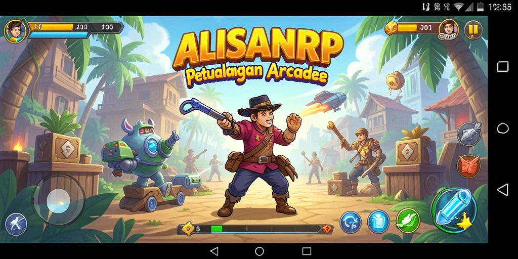 Screenshot gameplay ALISANRP yang penuh aksi dan keseruan.