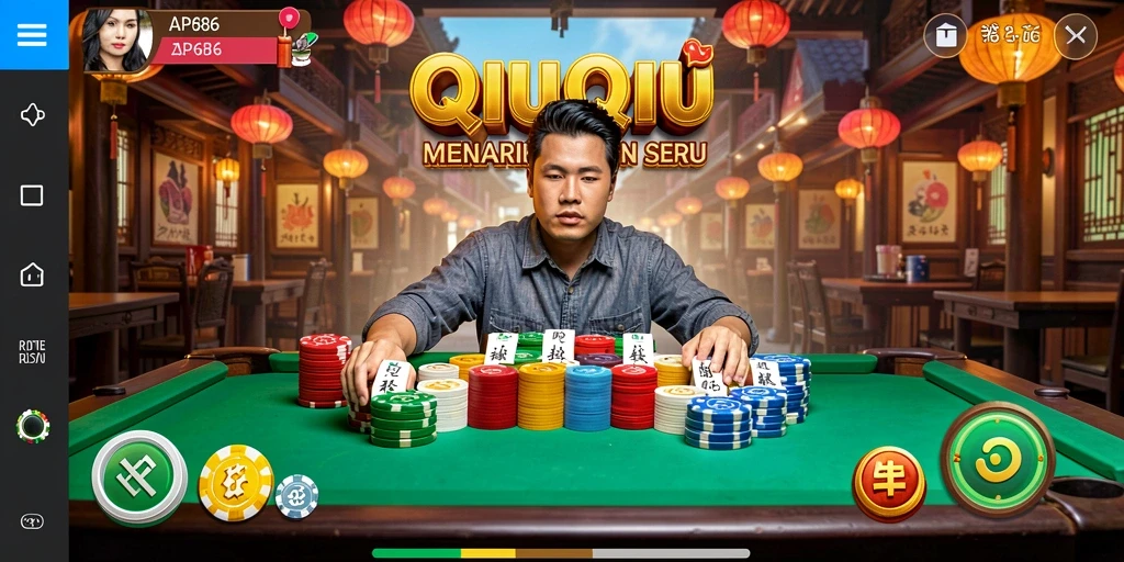 Tampilan gameplay seru dari QiuQiu AP686.