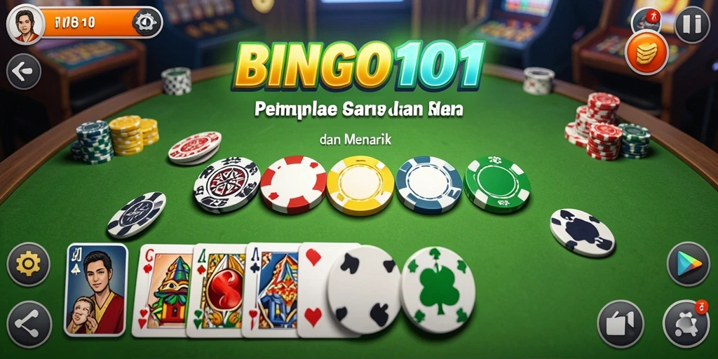 Tampilan permainan Gaple yang menarik dan interaktif di BINGO101.