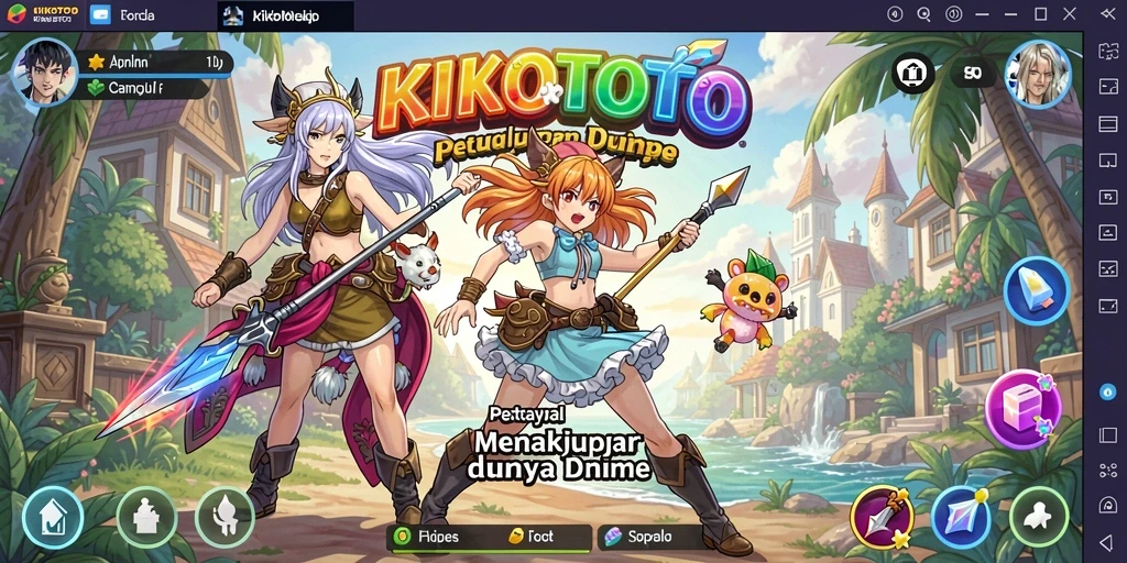 Tampilan gameplay KIKOTOTO yang memukau dan penuh aksi.