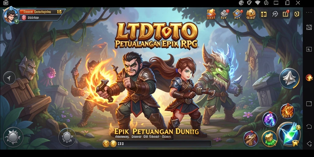 Tampilan gameplay LTDTOTO yang menarik dalam dunia RPG yang luas.