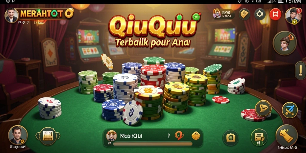 Tampilan menarik dari gameplay QiuQiu di MERAHTOTO.