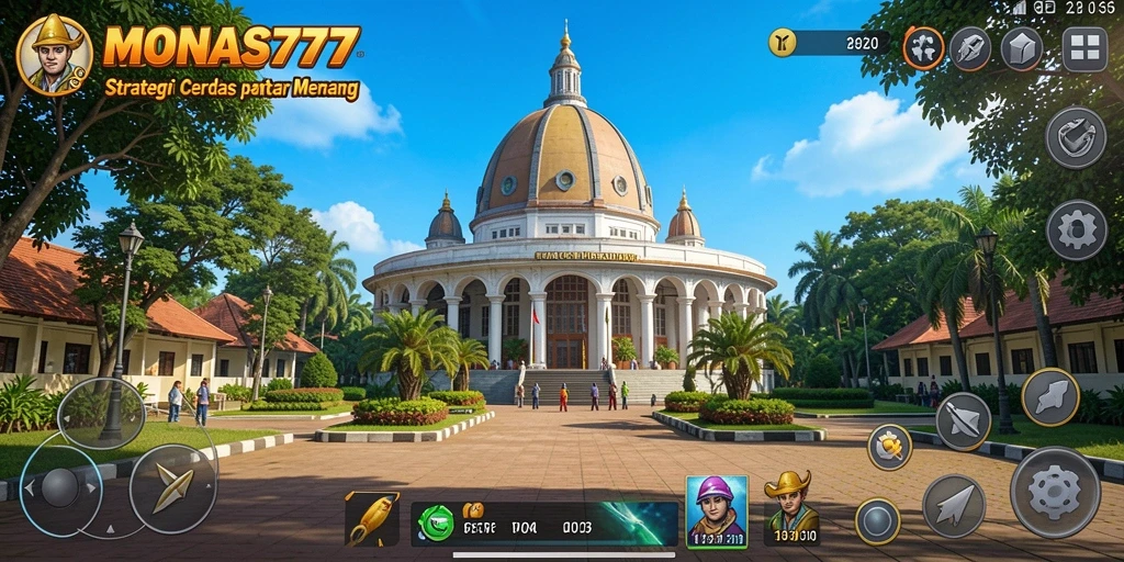 Screenshot gameplay MONAS77 yang menunjukkan pertempuran strategi yang mendebarkan.