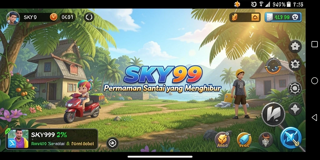 Tampilan gameplay SKY99 yang menarik dan menghibur.